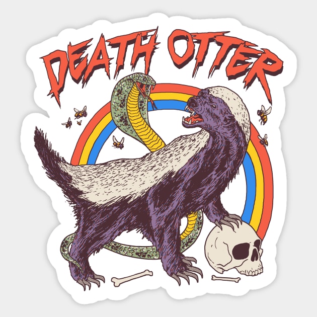 Death Otter Sticker by Hillary White Rabbit